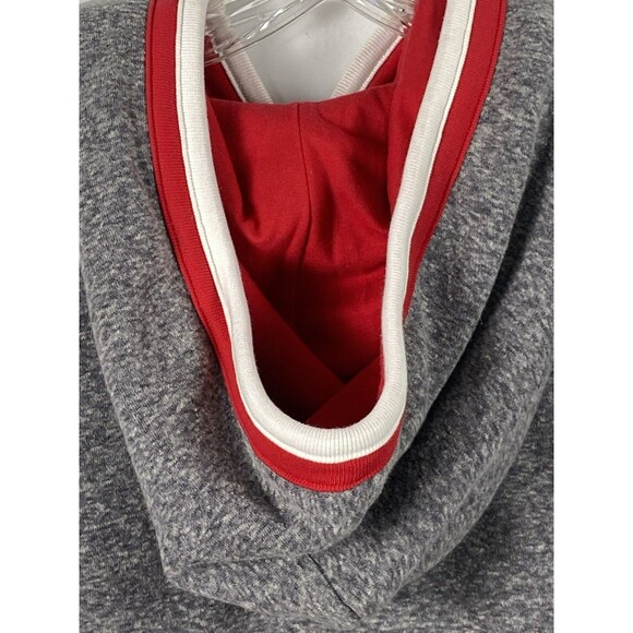 Ohio State Buckeyes Hoodie Pullover Sz M Champion Grey Red White Hand Warmer - Picture 8 of 11